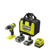 Wiertarko - wkrętarka zestaw ONE+ Ryobi 18V 54Nm 2 AKU Li-Ion