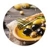 Zegar ścienny Gold Olives śr. 30 cm szklany
