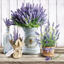 Serwetki Lavender in Bucket 33 x 33 cm 20 szt.