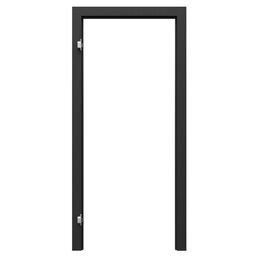 Ościeżnica regulowana do skrzydeł bezprzylgowych Vector 90 lewa czarna 160-180 mm Porta