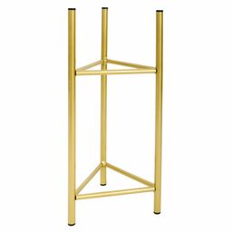 Stojak na kwiaty Belfort 18x50cm metalowy złoty loftowy