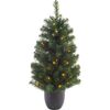 Choinka sztuczna w doniczce LED 90 cm zielona