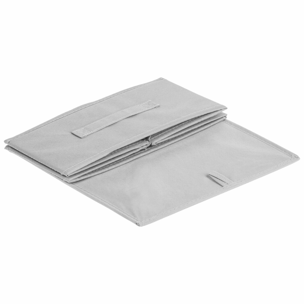 Pudełko tekstylne Kub 31 x 31 x 15 cm jasnoszare
