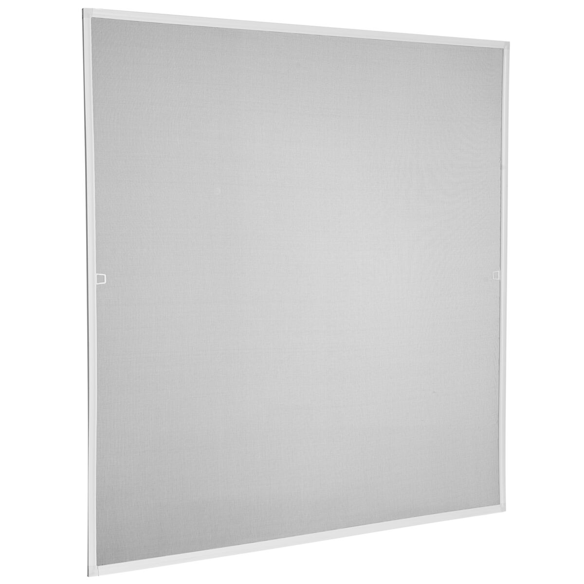 Moskitiera z białą ramą na okno 100x100 cm czarna tkanina Artens
