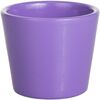 Osłonka na doniczkę 10 cm ceramiczna fioletowa KAKTUS