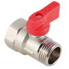 Zawór kulowy MINI GW/GZ 1/2" RĄCZKA CZERWONA CALIDO