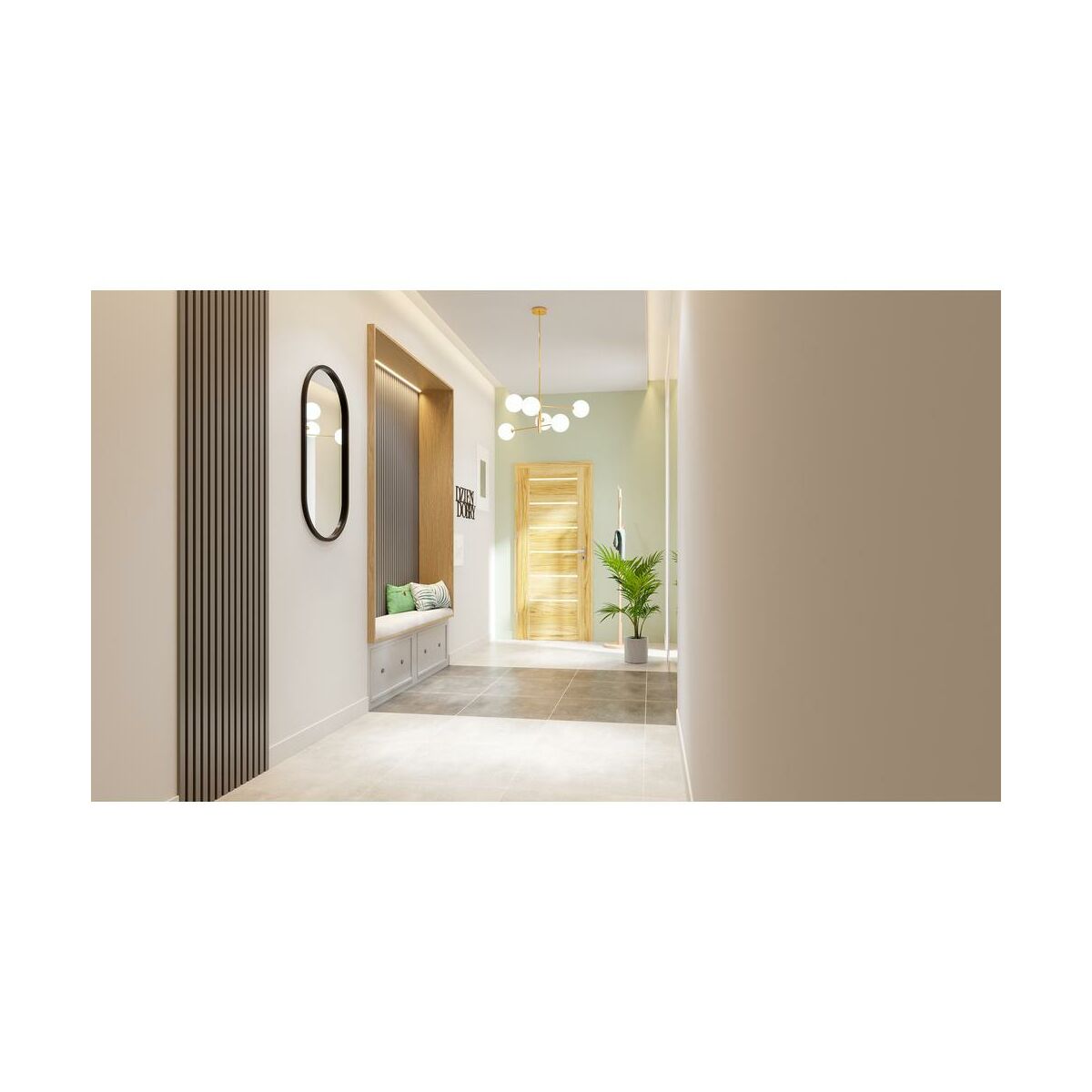 Panel ścienny 3D Lamel ścienny akustyczny na filcu Olive 20x30x265 cm