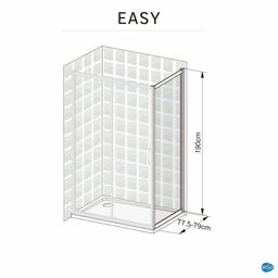 Ścianka boczna Easy 80 X 190 Sensea