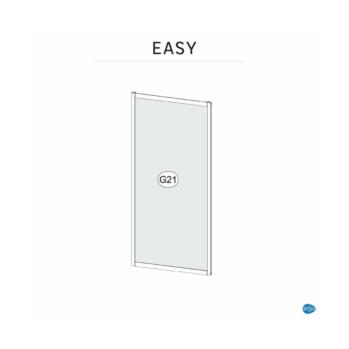 Ścianka boczna Easy 80 X 190 Sensea