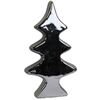Figurka choinka porcelanowa 22.5 cm 1 szt. srebrna
