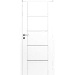 Drzwi wewnętrzne pokojowe bezprzylgowe Malibu White 70 Prawe Artens