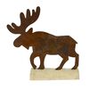 Renifer metalowy 11.5 x 8 cm 1 szt. brązowy