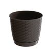 Doniczka plastikowa 19 cm brązowa RATOLLA
