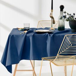 Obrus na stół Lukrecja 110 x 160 cm niebieski