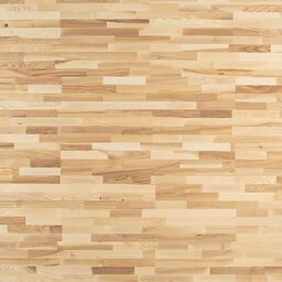 Podłoga drewniana deska trójwarstwowa Jesion rustic 4-lamelowa lakier półmatowy 14 mm Barlinek