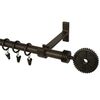Karnisz RETRO 200 cm pojedynczy miedź 19 mm metalowy