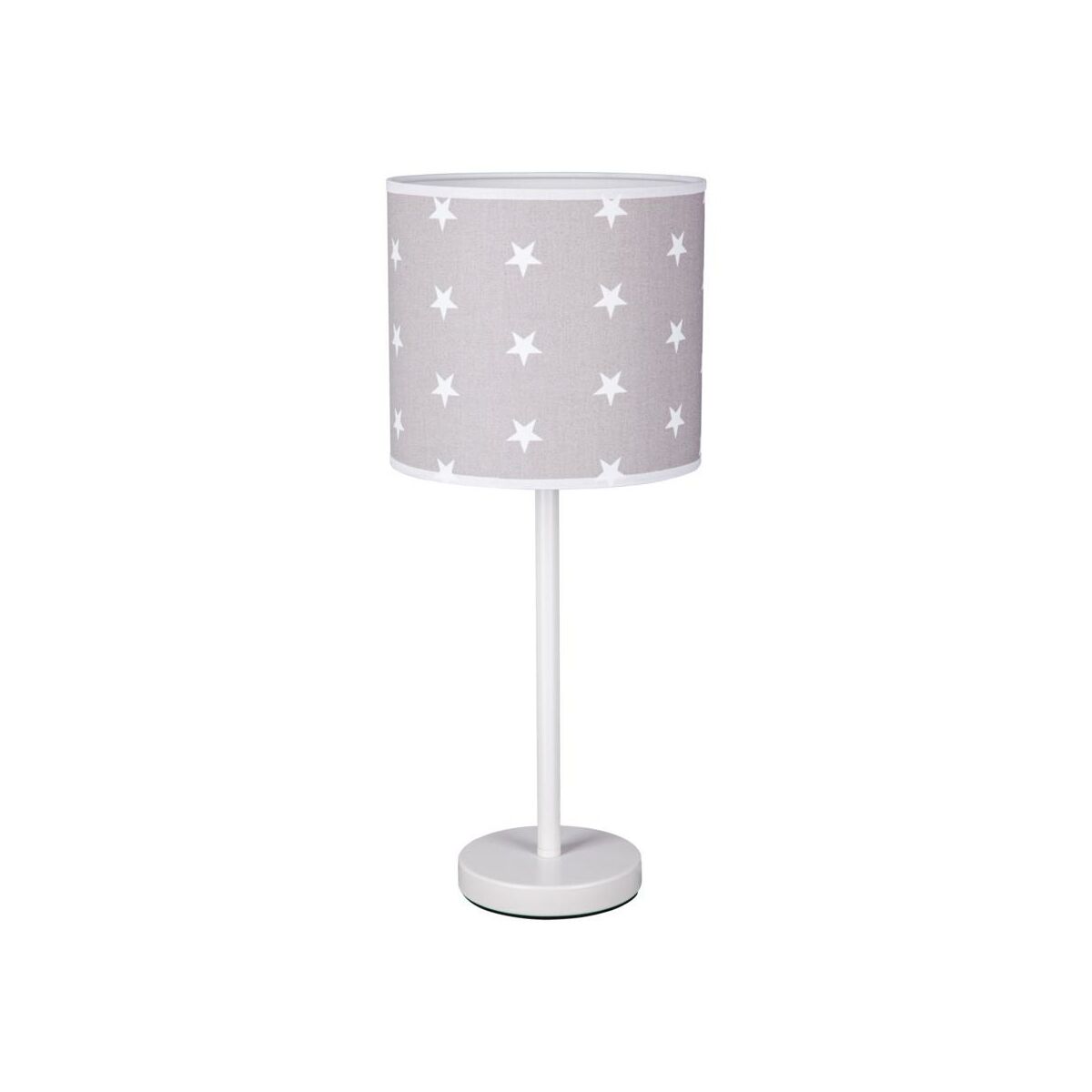 Lampa stołowa Stelo biało-szara E27 Spot-Light