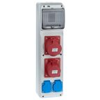 Rozdzielnica elektryczna bez wyposażenia RS 1 / 6 6240 - 00 / 2 X 2P + Z 2 X 3P + N + Z 16 / 32 ELEKTRO-PLAST