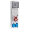 Rozdzielnia siłowa RS 1 / 6 6240 - 01 / 2 X 2P + Z 3P + N + Z 16A ELEKTRO - PLAST