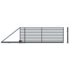 Brama przesuwna RUBIN lewa 400 x 150 cm z automatem POLARGOS