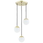 Lampa wisząca LIVIA IP22 biało-złota E27 PREZENT