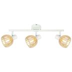 Listwa reflektorowa ATARRI biała z drewnem E14 CANDELLUX