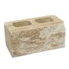 Pustak ścienno-cokołowy DWUSTRONNIE ŁUPANY 39x20x19cm ZIEL-BRUK