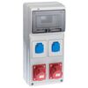 Rozdzielnia siłowa RS 1 / 8 6241 - 00 / 2 X 2P + Z 2 X 3P + N + Z 16A ELEKTRO - PLAST