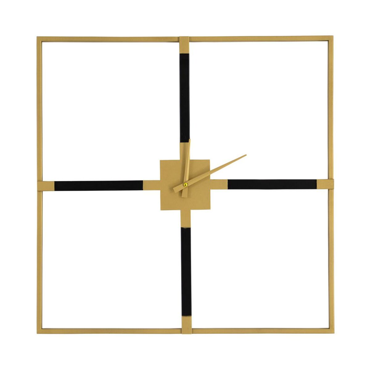 Zegar ścienny 24B złoto-czarny 60 x 60 cm