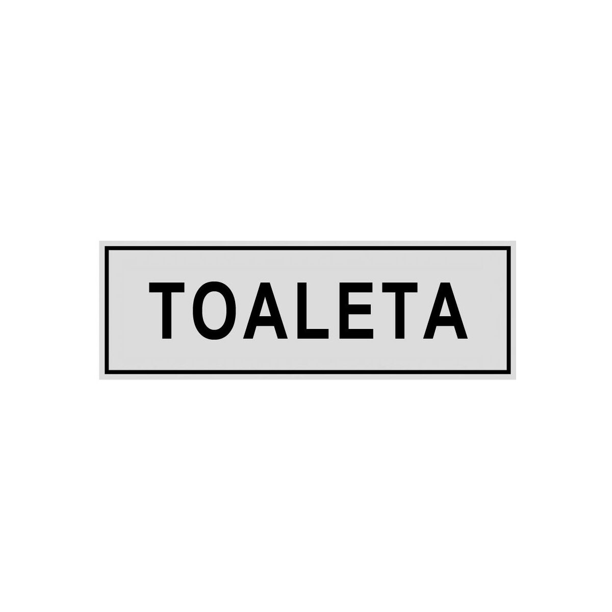 Znak informacyjny 'Toaleta' 8x22 cm