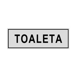 Znak informacyjny 'Toaleta' 8x22 cm