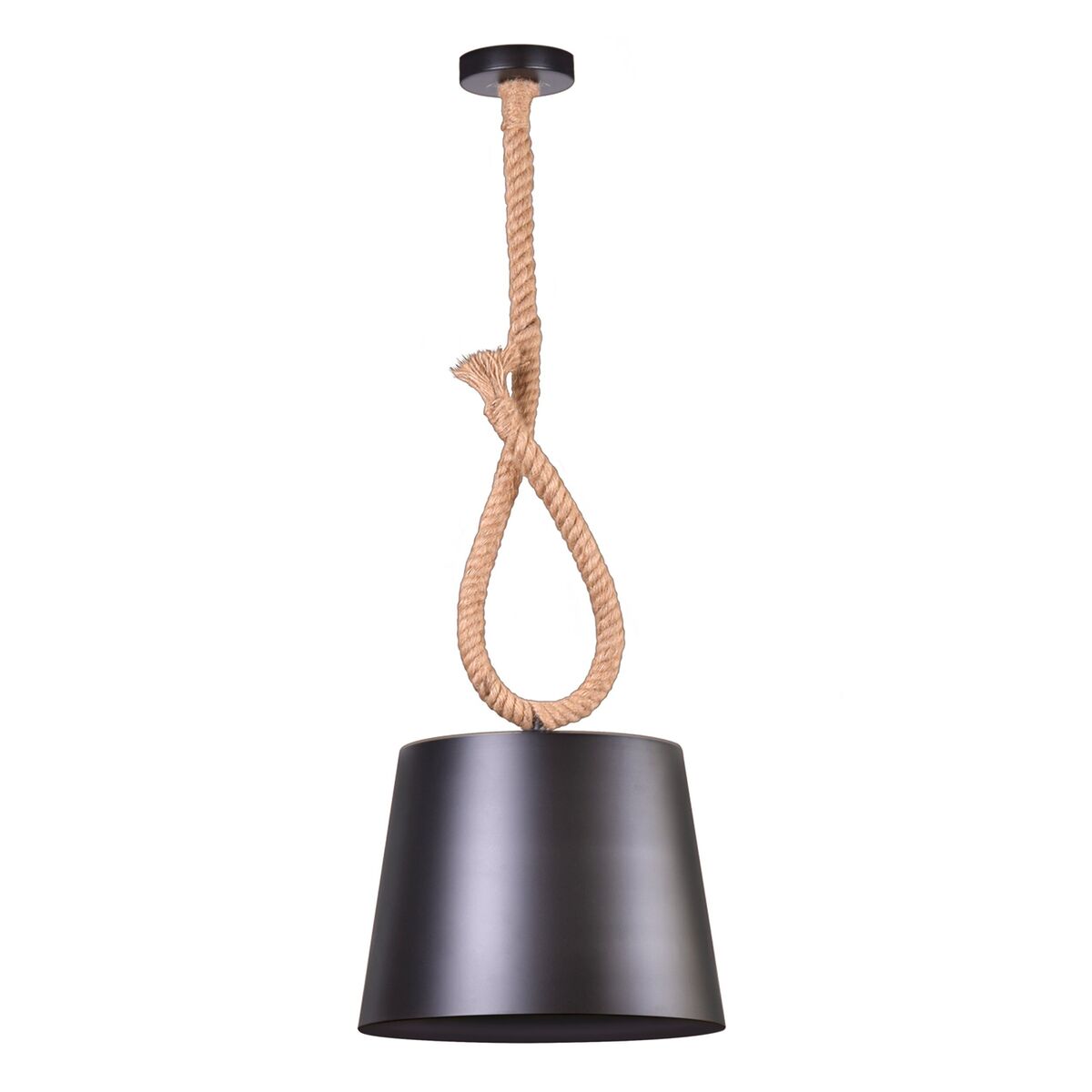 Lampa wisząca Rope Casa czarno-beżowa E27 Il Mio