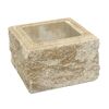 Pustak słupkowy CZTEROSTRONNIE ŁUPANY 30x30x19cm ZIEL-BRUK