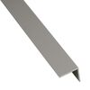 Kątownik PVC 2.6 m x 16 x 16 mm matowy szary
