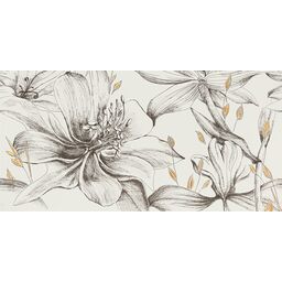 Dekor Veleo 2 Bianco Flowers 1Z4 59.8 X 119.8 Arte