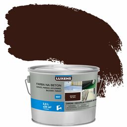 Farba do podłóg NA BETON 2.5 l Brązowy Mat LUXENS