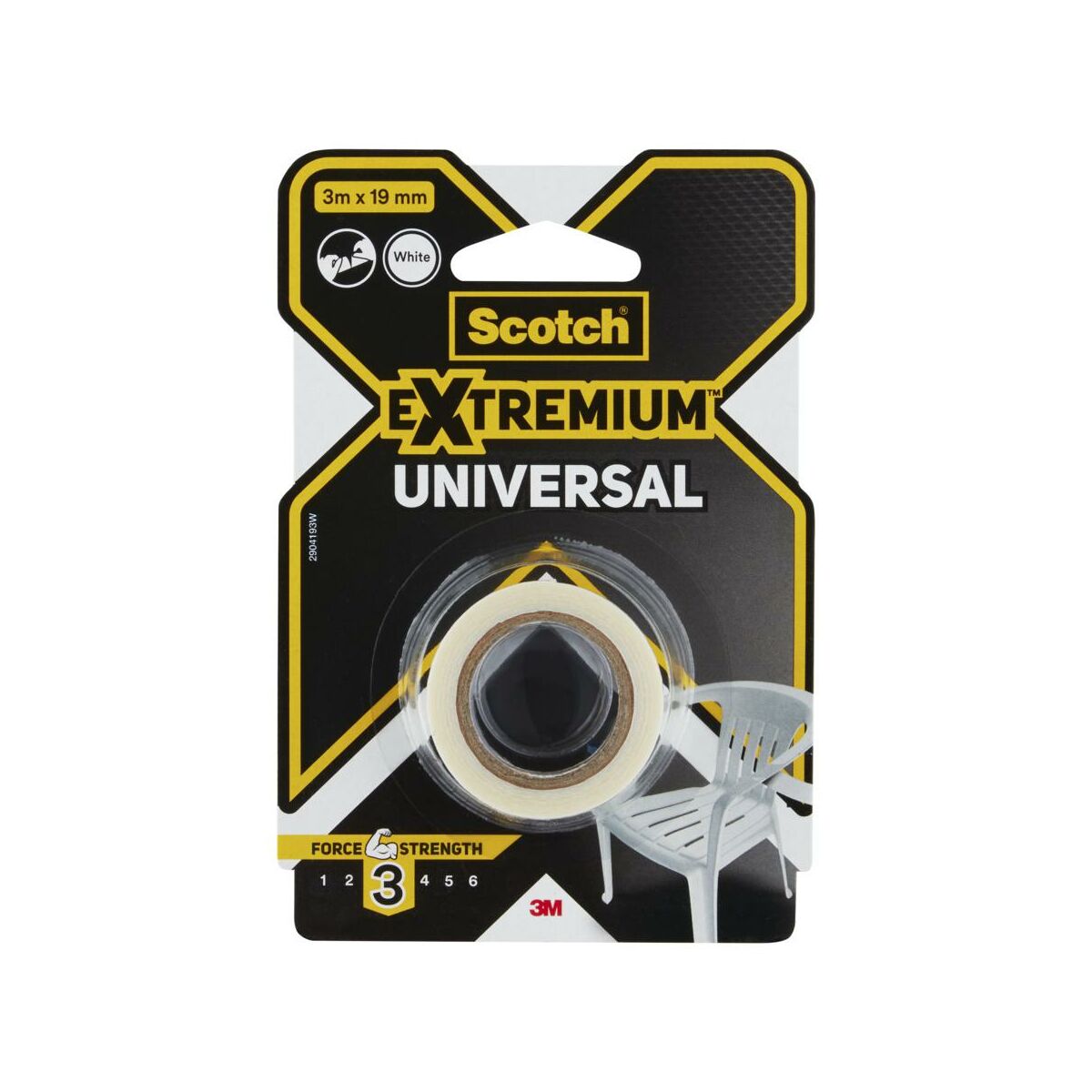 Taśma uniwersalna Extremium 3 m x 19 mm biała Scotch