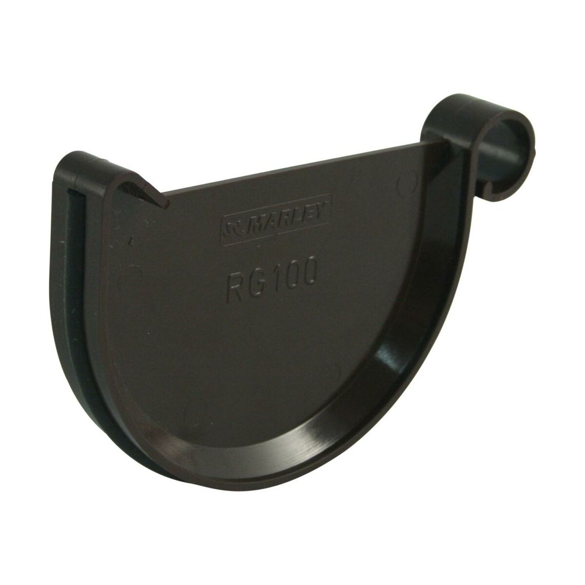 Zaślepka do rynny 125 mm  brązowa Marley
