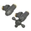 Zestaw termostatyczny KĄTOWY ELEGANT 3/4" x M22 x 1.5 GRAFIT LUXRAD