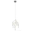 Lampa wisząca metalowa chrom 650 lm 8 x LED NAVE