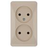 Gniazdo podwójne 2x2P PRIMA Beżowy SCHNEIDER ELECTRIC