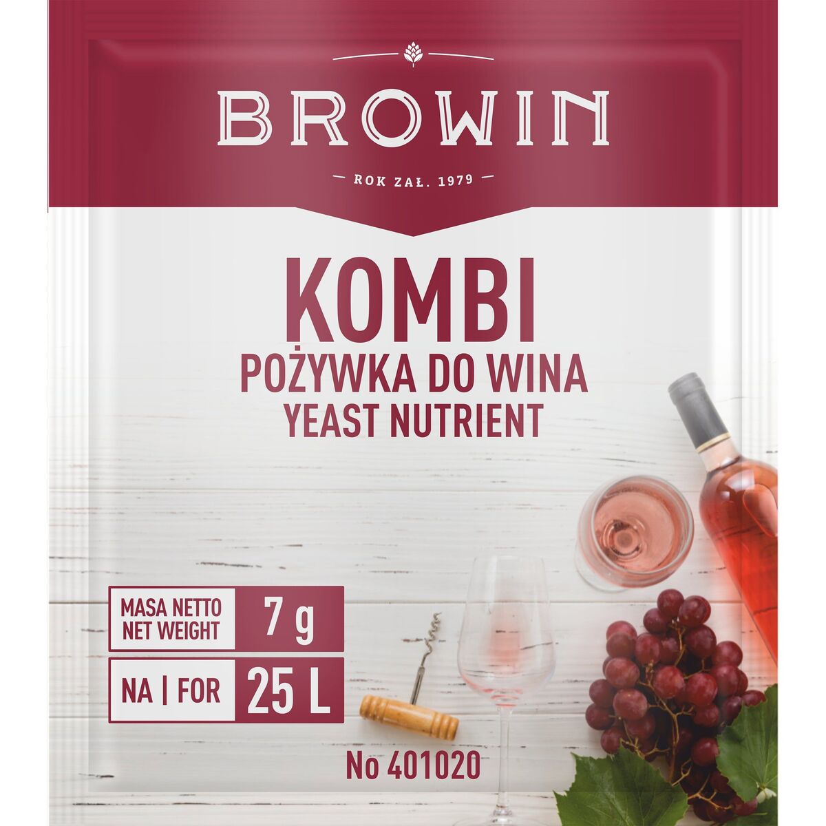 Pożywka dla drożdży winiarskich 7g Kombi Browin