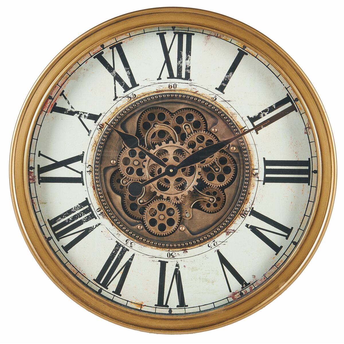 Zegar ścienny LZE-25 śr. 70 cm złoty