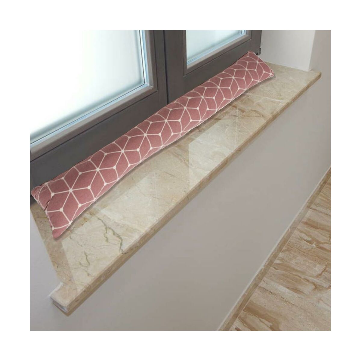 Wałek drzwiowy / okienny Cubes wolnostojący 15 x 85 cm różowy
