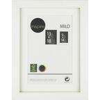 Ramka na zdjęcia Milo 13 x 18 cm biała MDF Inspire