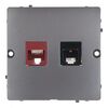 Gniazdo telefoniczno-komputerowe RJ11 / RJ45 BASIC inox KONTAKT SIMON