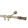 Karnisz PRADO JARIS 200 cm pojedynczy antyczne złoto 19 mm metalowy