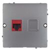 Gniazdo komputerowe RJ45 pojedyncze BASIC inox KONTAKT SIMON