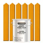 Lazura do drewna DEKORACJA I OCHRONA DREWNA 5 l Dąb średni LUXENS
