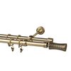 Karnisz PRADO JARIS 160 cm podwójny antyczne złoto 19/16 mm metalowy